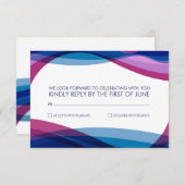 RSVP | Waves Invitation Kaart (Voorkant / Achterkant)