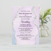 *~* RSVP Website Abstract Pastel AR13 Wedding Kaart (Staand voorkant)