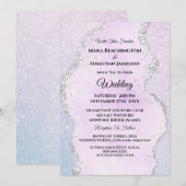 *~* RSVP Website Abstract Pastel AR13 Wedding Kaart (Voorkant / Achterkant)
