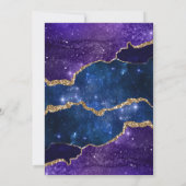 *~* RSVP Website - AGATE Blue AR13 Wedding Kaart (Achterkant)