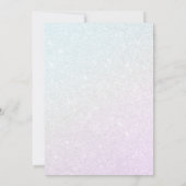 *~* RSVP Website Glitter Ombre Pastel AR13 Wedding Kaart (Achterkant)