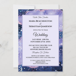 *~* RSVP Website Lavendel AGATE Sterren AR13 Huwel Kaart