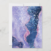 *~* RSVP Website Lavendel AGATE Waves AR13 Huwelij Kaart (Achterkant)