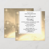*~* RSVP Website Nebula Galaxy Celestial Wedding Kaart (Voorkant / Achterkant)