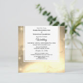 *~* RSVP Website Nebula Galaxy Celestial Wedding Kaart (Staand voorkant)