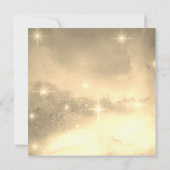 *~* RSVP Website Nebula Galaxy Celestial Wedding Kaart (Achterkant)