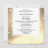 *~* RSVP Website Nebula Galaxy Celestial Wedding Kaart (Voorkant)