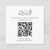 RSVP Website Sage Green Agate Gold Glitter Weddens Vierkante Visitekaartje (Voorkant)