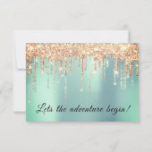 RSVP Weddenschap Bridal Roos Gold Drip Coral Mint (Achterkant)