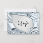 RSVP Weddenschap Glitter Bridal Grey Silver Blue (Achterkant)