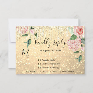 RSVP Weddenschap Glitter Bridal Mint Glitter Gold