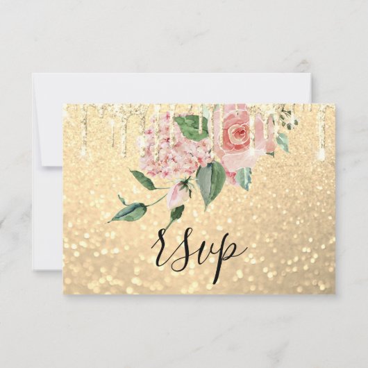 RSVP Weddenschap Glitter Bridal Mint Glitter Gold (Achterkant)