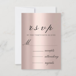 RSVP Weddenschap Glitter Lijst 3D Roos Blush