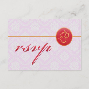 RSVP Weddenschap Indische stijlkaart Kaartje