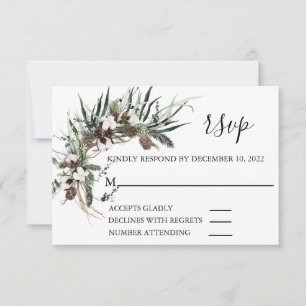 RSVP Weddenschap Winter Cotton Foliage Kerstmis