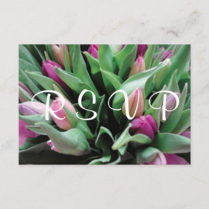 RSVP Weddenschappen   Roze tulpbloemen