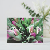 RSVP Weddenschappen | Roze tulpbloemen (Staand voorkant)