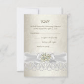 RSVP Weddenschappen White Pearl Lace Damask (Achterkant)