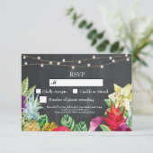 RSVP Wedding Aloha Tropische Kaarten (Staand voorkant)