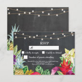 RSVP Wedding Aloha Tropische Kaarten (Voorkant / Achterkant)