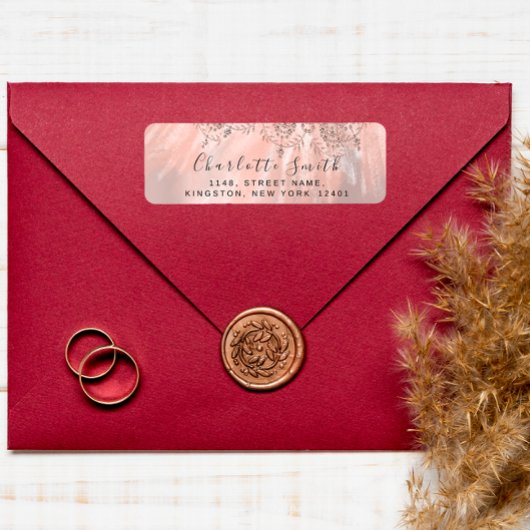 RSVP Wedding Bridal Roos Gold Sweet16th 15th Etiket