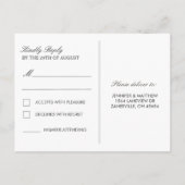 RSVP Wedding Briefkaart - De liefdesboom (Achterkant)