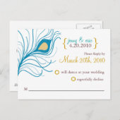 RSVP Wedding Briefkaart Pauw Veer (Voorkant / Achterkant)