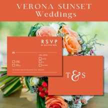 RSVP Wedding Enclosure Verona Sunset Sinaasappel