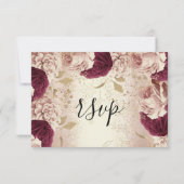RSVP Wedding Glitter Bridal Roos Gold Wreath Flora (Achterkant)