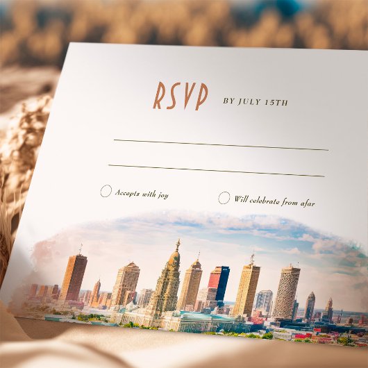 RSVP Wedding Insert New Orleans Destination Kaart