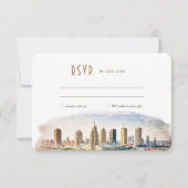 RSVP Wedding Insert New Orleans Destination Kaart (Voorkant)