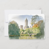 RSVP Wedding Insert New York Destination Kaart (Achterkant)