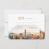 RSVP Wedding Insert New York Destination Kaart (Voorkant)