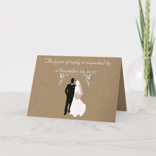 RSVP Wedding Invitation Sjabloon (Voorkant)