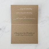 RSVP Wedding Invitation Sjabloon (Binnen)