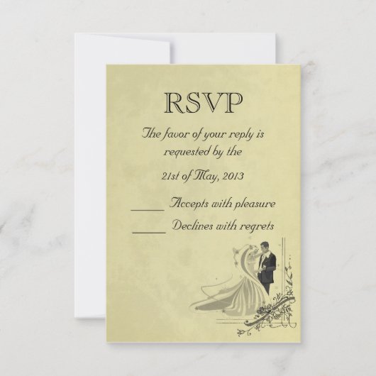 RSVP Wedding Kaart (Voorkant)