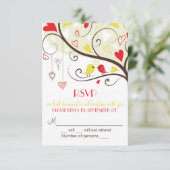 RSVP Wedding Kaart nodigt RSVP (Staand voorkant)