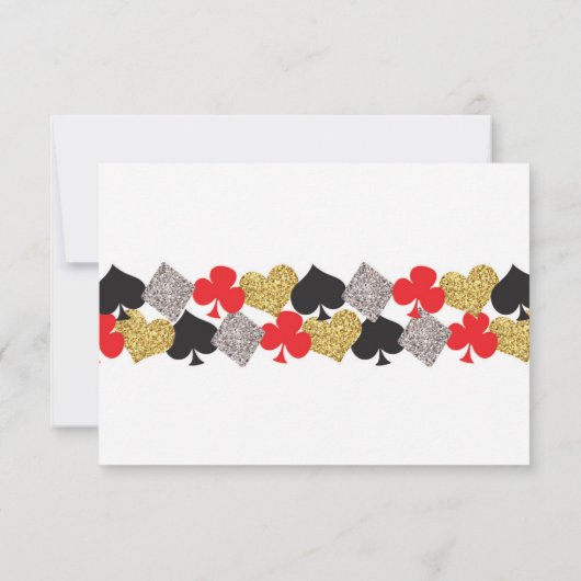 RSVP Wedding Las Vegas Casino reageert Kaarten (Achterkant)