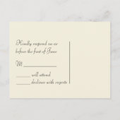 RSVP Wedding Oranje Citrus Briefkaarten (Achterkant)