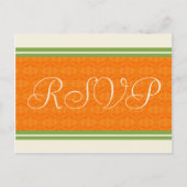 RSVP Wedding Oranje Citrus Briefkaarten (Voorkant)