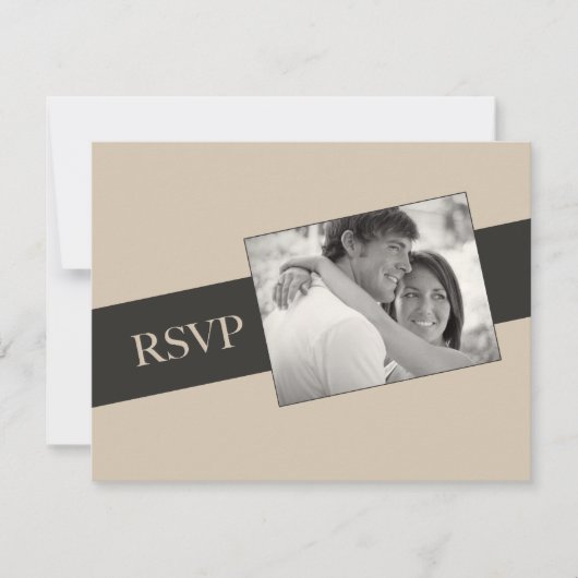 RSVP Wedding Photo Uitnodiging (Voorkant)
