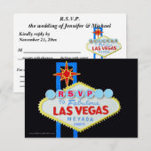 RSVP Wedding Reception Las Vegas Kaartje (Voorkant / Achterkant)