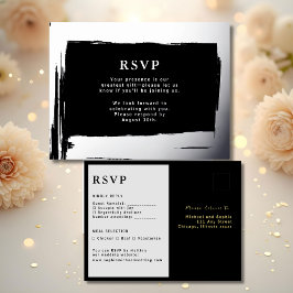 RSVP Wedding Response Kaart Moderne Elegantie