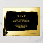 RSVP Wedding Response Kaart Moderne Elegantie (Voorkant)