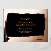 RSVP Wedding Response Kaart Moderne Elegantie (Voorkant)