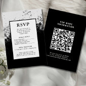 RSVP Wedding Response Kaart QR Code Moderne Elegan