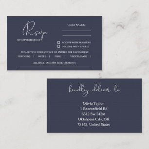 RSVP Wedding Sjabloon Visitekaartje