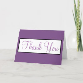 RSVP Wedding Violet Purple Monogram Bedankkaart