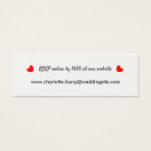RSVP Wedding Website gepersonaliseerd Mini Visitekaartjes (Voorkant)