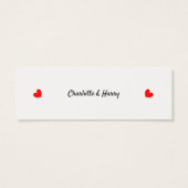 RSVP Wedding Website gepersonaliseerd Mini Visitekaartjes (Achterkant)